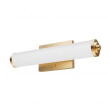 Hunter 19944 - Hunter Holly Grove Alturas Gold with Cased White Glass 2 Light Bathroom Vanity Wall Light Fixture