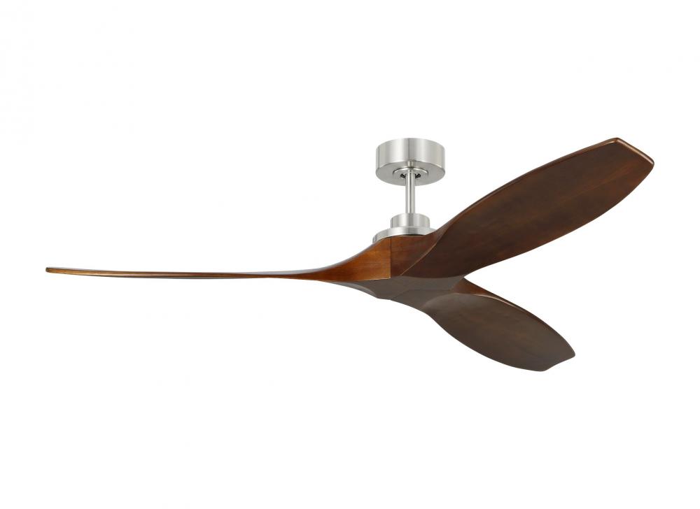 Collins 60" Smart Indoor/Outdoor Brushed Steel Ceiling Fan with Remote Control and Reversible Mo