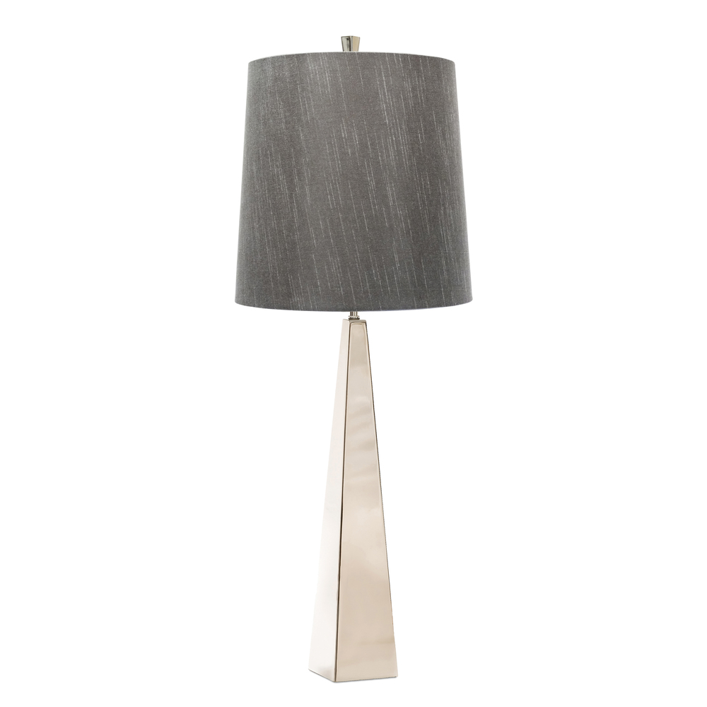 Ascent Polished Stainless Steel Modern Buffet Table Lamp
