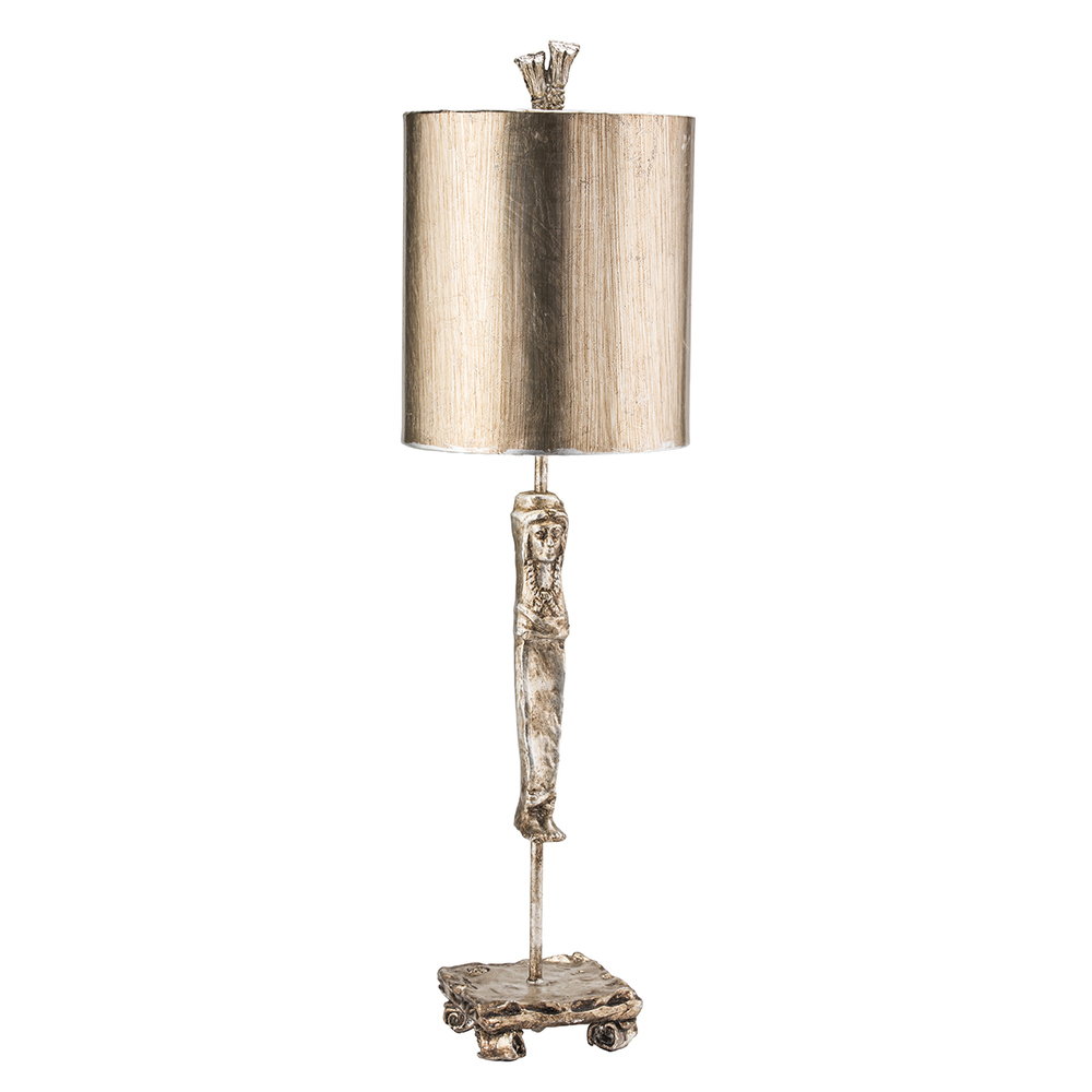 Caryatid Silver Table Lamp