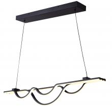 Canarm LCH261A36BK - VEIRA, LCH261A36BK, MBK Color, 36" Width Cord LED Chandelier, PVC, 42W LED (Integrated), Dimmabl
