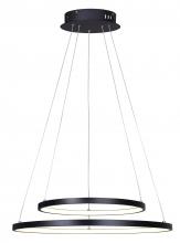 Canarm LCH128A24BK - LEXIE, MBK Color, 24" Wide Cord LED Chandelier, Acrylic, 42W LED (Integrated), Dimmable, 3020 Lu