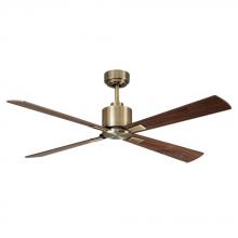Beacon Lighting America 210522010 - Lucci Air Climate Antique Brass and Walnut 52-inch DC Ceiling Fan